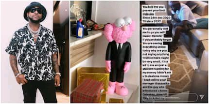 Unilag student accuses Davido of owing him N1 million since 2020